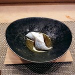 すし処 みや古分店 - ぽん酢にフグ皮