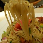 スパゲッティーニ アーリオリオ 野菜を効果的に33種摂れるように