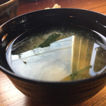 とんかつ ひろまつ - 優しい味噌汁。