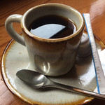 とんかつ ひろまつ - 食後の珈琲。苦味が少なくて爽やか。