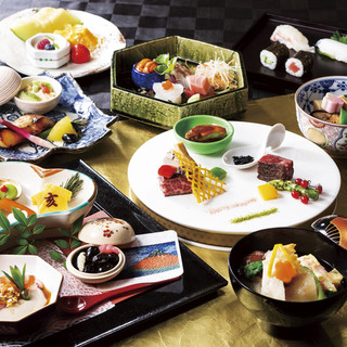 色彩繽紛的時令日本料理，讓您吃得飽飽的