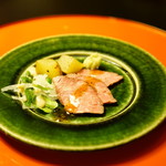 とうふ屋うかい - 季節の味覚ととうふ鍋コース (￥5,400) ローストビーフ