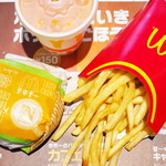 マクドナルド - チキンチーズバーガー、マックフライポテト(L)、野菜生活100(S)