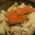 酒菜坊 橋蔵 - だし茶漬け＜明太子＞　ズームアップ