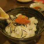 酒菜坊 橋蔵 - だし茶漬け＜明太子＞喰らう