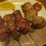 酒菜坊 橋蔵 - はつ・砂肝・レバー・橋蔵自慢の手作りつくね　ズームアップ