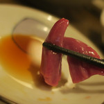 酒菜坊 橋蔵 - 大山地鶏レバ刺喰らう