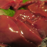 酒菜坊 橋蔵 - 大山地鶏レバ刺　ズームアップ