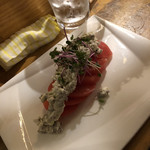 梅澤燻製店 - 冷しトマト 200円 トマトの上だけで酒が呑める！旨い！