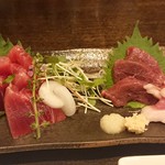 二代目合点 - マグロと馬刺し