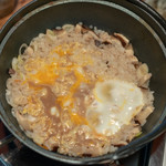 信州マタギ亭 - 2018.11 猪鍋の〆雑炊