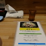 麺屋 睡蓮 - わくわくタイム。あ。指入っちゃった。