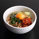 Twin family bowl (natto kimchi)