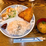 Furi Taimu - アジフライ定食850円＋ご飯お代わり100円