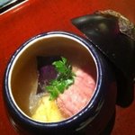 くろぎ - 【2011.6.30】京都産賀茂茄子と蔵王鴨の煮おろし