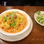 Resutorampaburotorekku - あさりとキャベツのパスタ