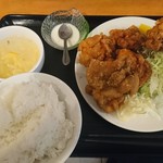 天香美意 - 唐揚げ定食\700(18-12)