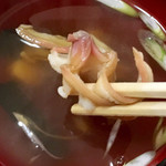 すし徳 - なんと北寄貝のヒモでした…。これがまた美味しいっ♫