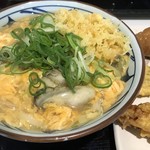 丸亀製麺 - 牡蠣づくし玉子あんかけ いなり ほっけ かしわ