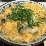 丸亀製麺 - 牡蠣づくし玉子あんかけ