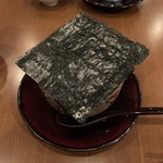 根津 日本酒 多田 - 有明の海苔で蓋された・・・