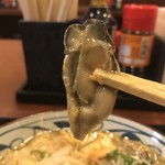 丸亀製麺 - 牡蠣　アップ