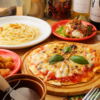 Exquisite homemade pizza and chewy fresh pasta from Awaji Mengyo!