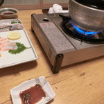 郷土料理 おが - キンキのしゃぶしゃぶ一人前(4,800円)