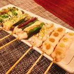 焼鳥ジブリン - ささみの小宇宙。いろいろトッピングあります。