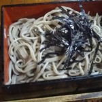 一茶庵 - セイロ上段、細麺