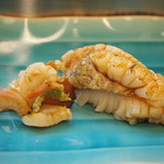 Sushi Harumasa - 北寄貝には「ひも」も付いてくる
