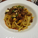 南青山エッセンス - お粥と麺のセット、汁なし坦々麺