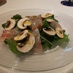 PRIMO - 小田原産コショウダイのカルパッチョ マッシュルーム（2018.11）