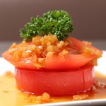 中国菜庵 鳴 - 完熟トマトの特製ドレッシング