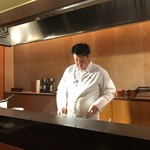 レストラン ラリューム - 鉄板でソテーしています