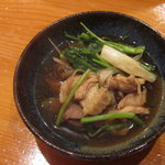 日本料理 たかむら - 鶏の旨みとセリの絶妙のハーモニー