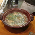 日本料理 たかむら - 鶏鍋のだしを使った雑炊