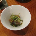 日本料理 たかむら - 鯵と野菜の和えもの