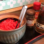 明石食堂 - ここらで味変♪明石食堂の最強加速装置！！！