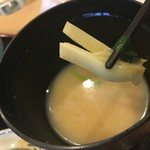 Wasabi - 若竹が入った味噌汁に、いい店確信