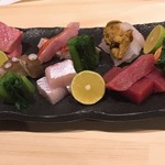 酒肴結 さかぐち - 刺身盛り合わせ