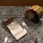 小判寿司 - 鯖の食べ比べ。こういう工夫がいい感じ。