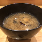小判寿司 - いつもの蜆の味噌汁。