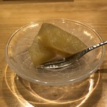 小判寿司 - 洋梨のコンポート。