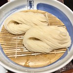 銀座 佐藤養助 - 温玉つけうどん1200円