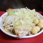 蓮爾 - 「小ラーメン豚入」(850円)＋「うずら」(100円) ※トッピングコールは普通