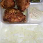 牛島商店 - 唐揚げ弁当(ニンニクあり、小盛り)￥450