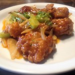 しゃんらん出石 - 但馬鶏の豆板醤炒め