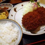 とんかつ ひのや - メンチカツ定食