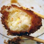 とんかつ ひのや - かにクリームコロッケ